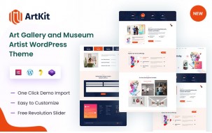 Artkit &ndash; Art Gallery and Museum Artist WordPress Theme