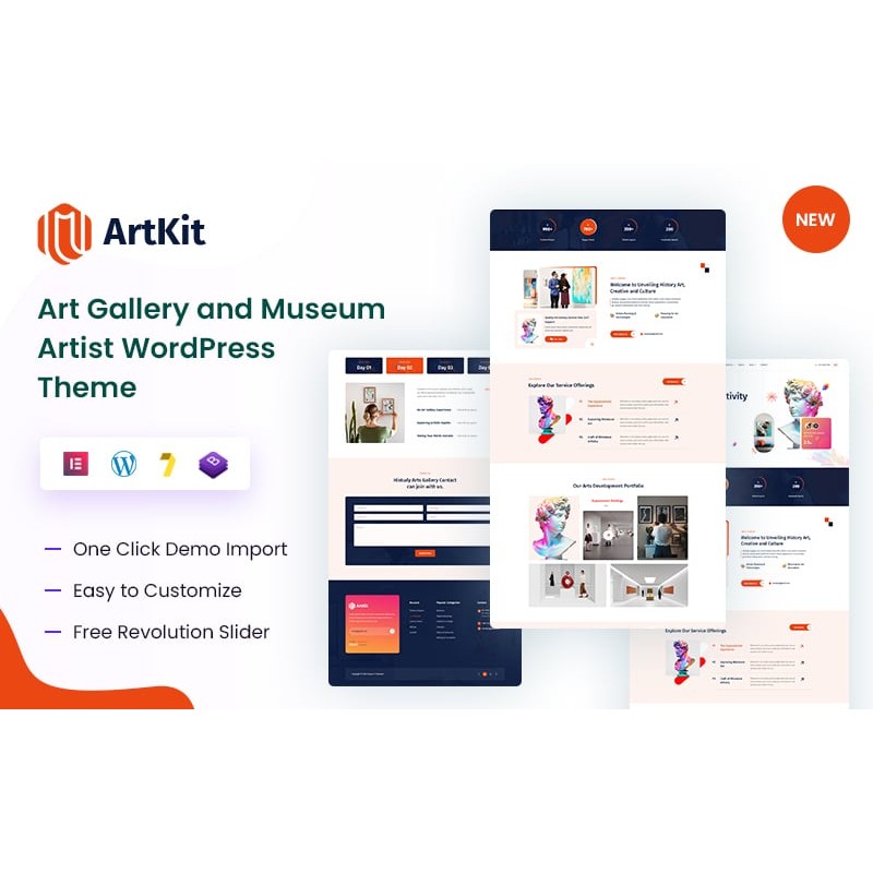Artkit &ndash; Art Gallery and Museum Artist WordPress Theme