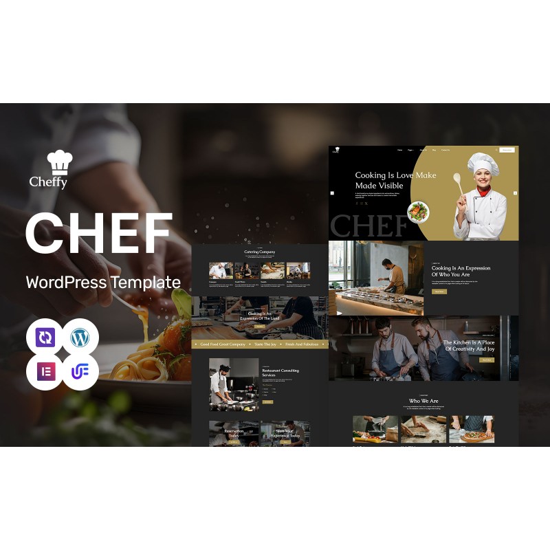 Cheffy - Personal Chef And Catering Services WordPress Elementor Theme