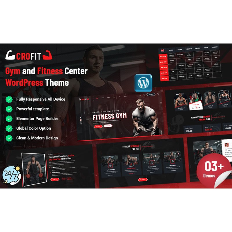 Crofit- Gym & Fitness Center WordPress Theme