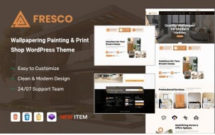 Fresco &ndash; Wallpapering Painting & Print Shop WordPress Theme