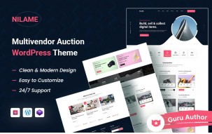 Nilame - Multi Vendor Auction & Art Store Elementor WordPress Theme