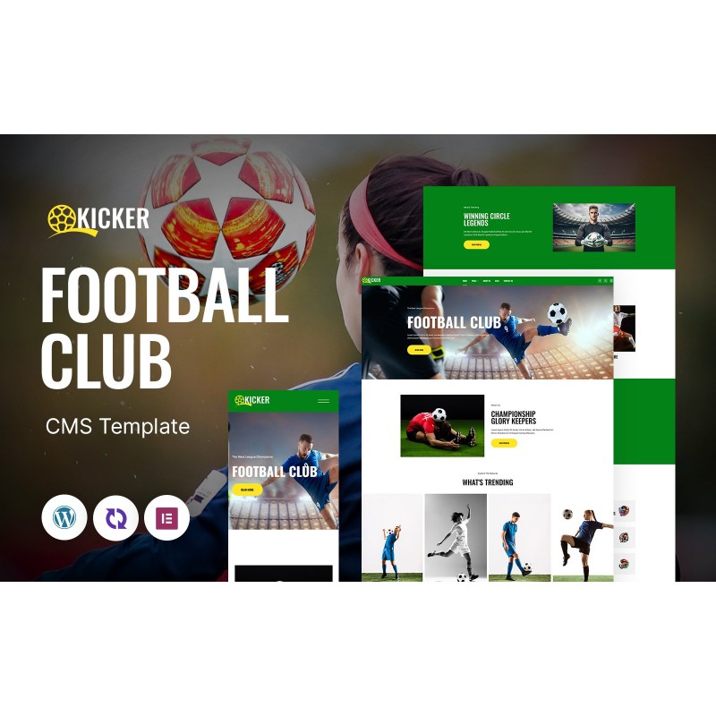 Kicker - Football Club Multipurpose Responsive WordPress Theme