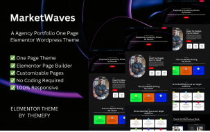 MarketWaves - Agency Portfolio Elementor Wordpress Theme