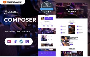 Musical - Composer And Music Portfolio WordPress Elementor Theme