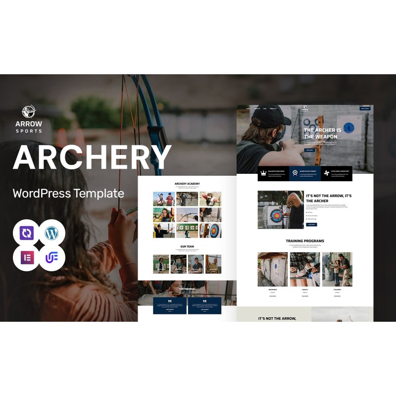 Arrow Sports - Archery Club And Training WordPress Elementor Theme