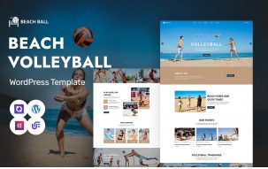 Beach Ball - Beach Volleyball And Sports Event WordPress Elementor Theme
