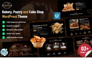 Bekland - Bakery, Pastry And Cake Shop WordPress Theme