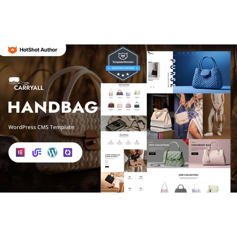 Carryall - Luxury Handbag Shop And Modern Handbags WordPress Elementor Theme