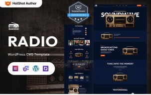 Radioo - Internet Radio And Modern Radio WordPress Elementor Theme