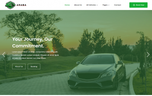 Araba - Car, Bike, Taxi, Vehicle, Ride Share Rental, and Booking Elementor WordPress Theme