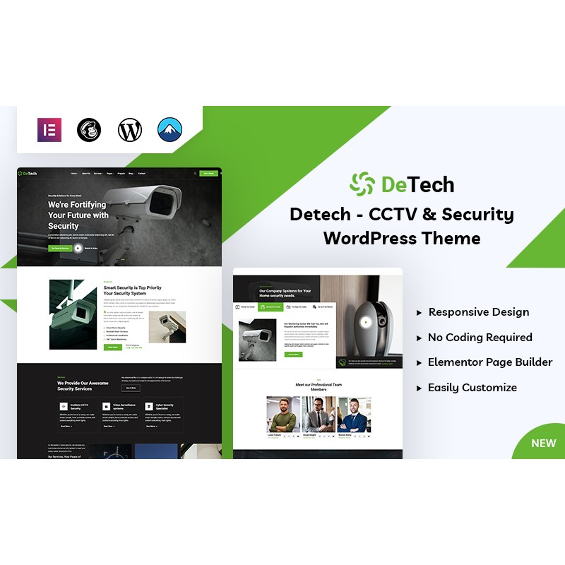Detech - CCTV and Security WordPress Theme