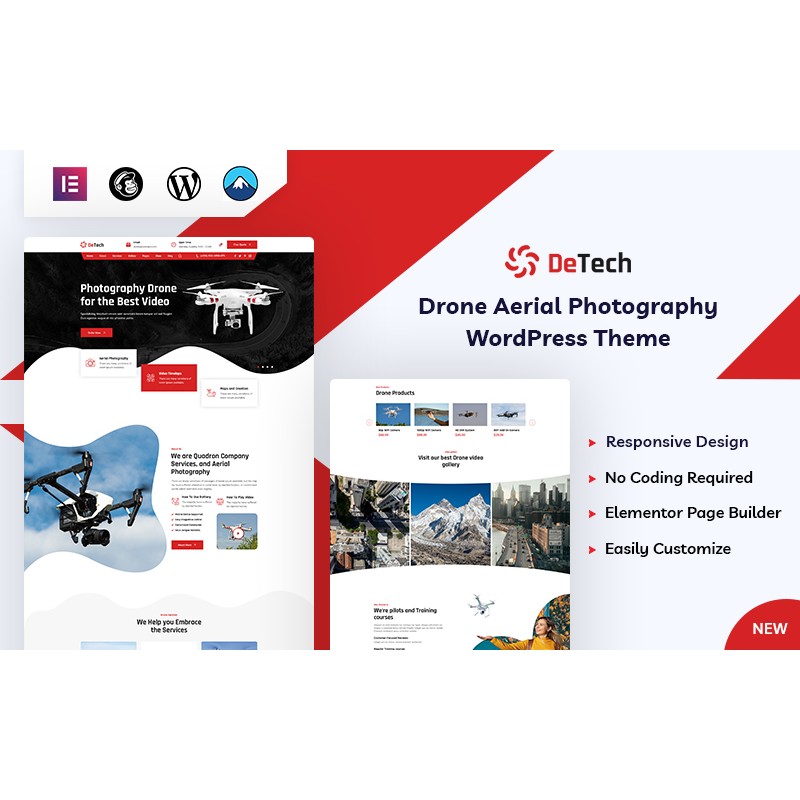 Detech - Drone WordPress Theme