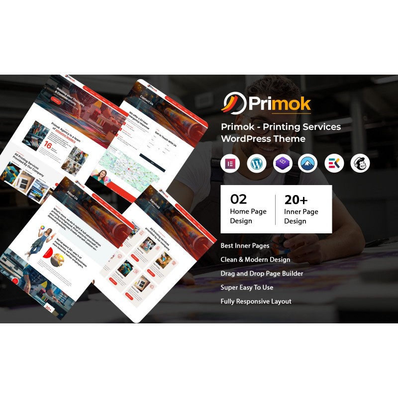 Primok - Digital Printing and 3D Printing Service WordPress Theme