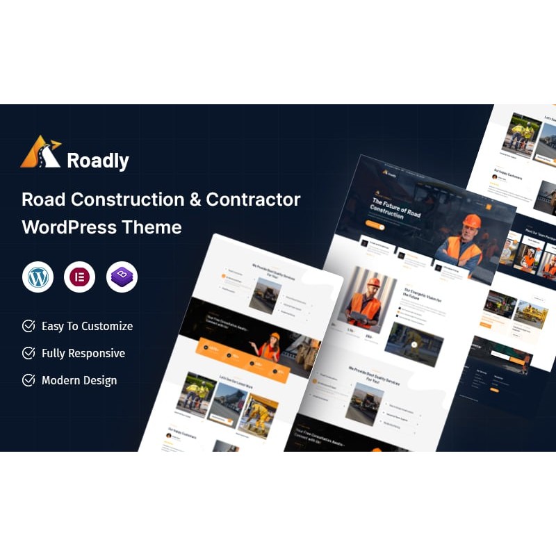 Roadly &ndash; Road Construction & Contractor WordPress Theme