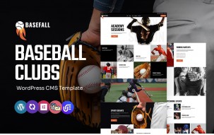 Basefall - Baseball Club WordPress Elementor Theme