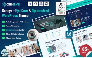 Geneye - Eye Care & Optometrist WordPress Theme