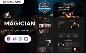 Wizard - Magician Showcase And Entertainment WordPress Elementor Theme