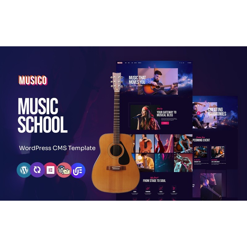 Musico - Music club And Academy Multipurpose WordPress Elementor Theme