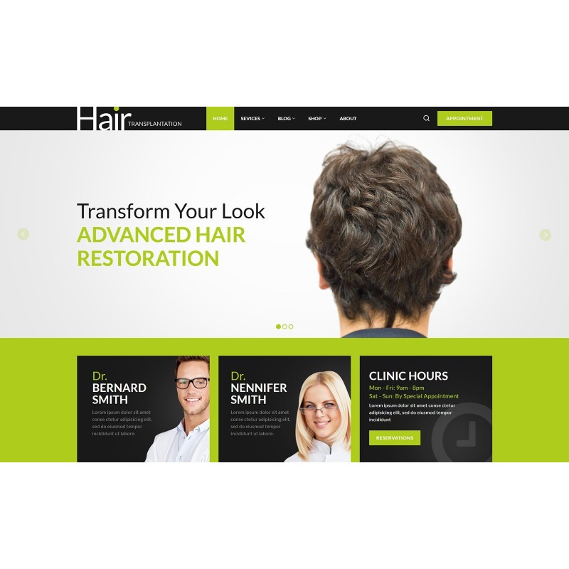 Hair Transplantation WordPress Responsive Theme