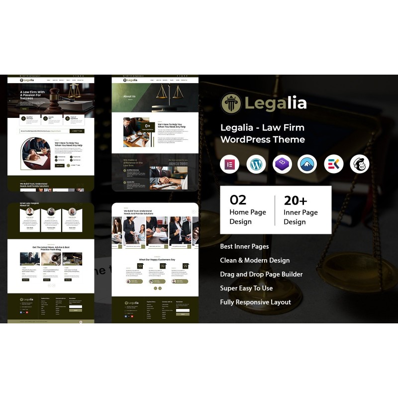 Legalia - Law Firm WordPress Theme
