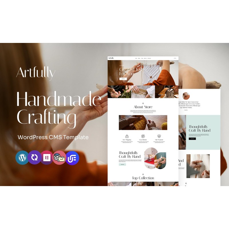 Artfully - Handmade And Crafting Multipurpose WordPress Elementor Theme