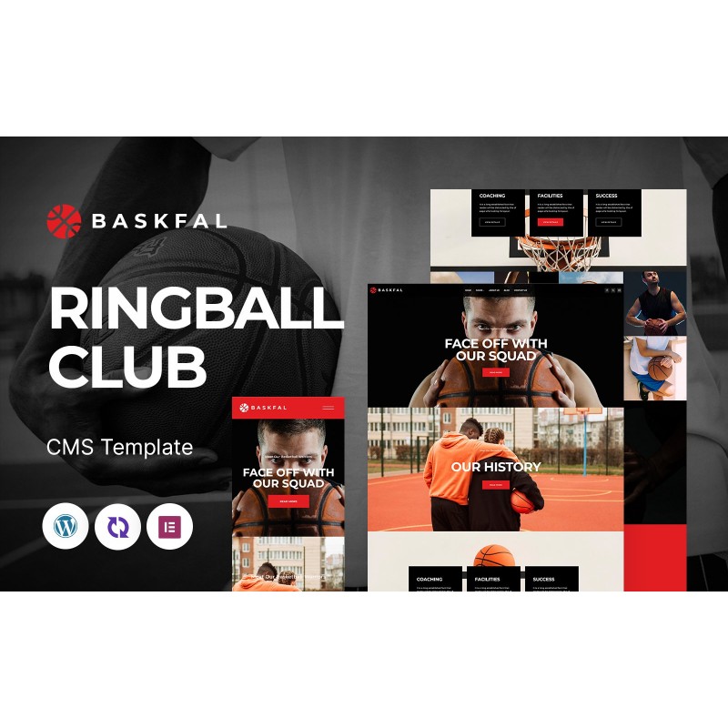 Baskfal - Basketball Club Multipurpose Responsive WordPress Theme