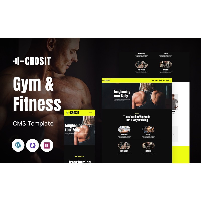 Crosit - GYM And Fitness Multipurpose Responsive WordPress Theme