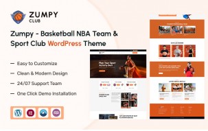 Zumpy - Basketball NBA Team & Sport Club WordPress Theme