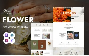 Flower Shoop - Elegant Flower Shop, Wedding Flowers & Decoration WordPress Elementor Theme
