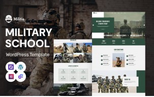 Militia - Military School, Military Prep And Training Programs WordPress Elementor Theme