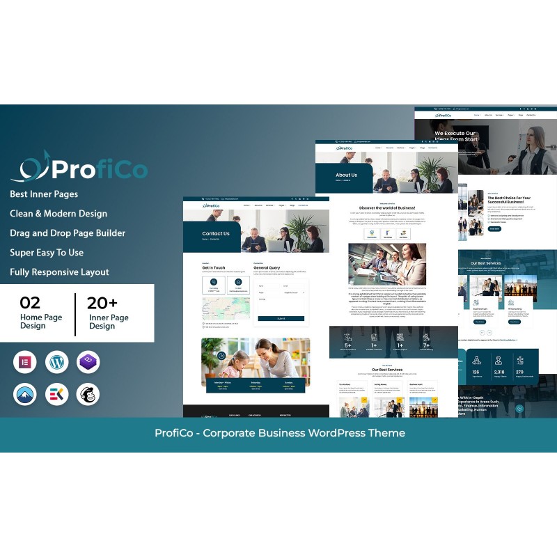ProfiCo - Corporate Business WordPress Theme