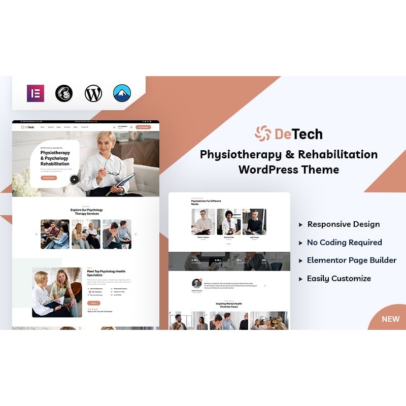 Detech - Psychology WordPress Theme