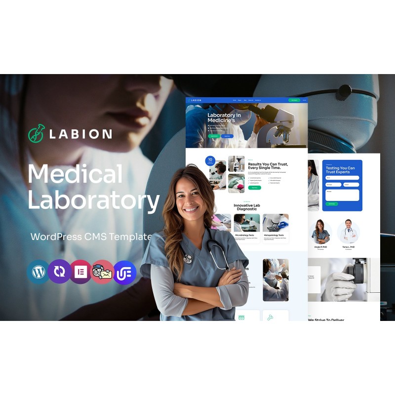 Labion - Laboratory And Medical Research Multipurpose WordPress Elementor Theme