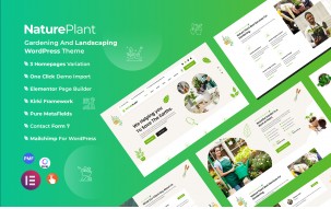 Natureplant - Gardening and Landscaping WordPress Theme