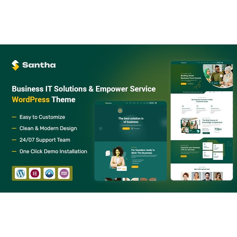 Santha &ndash; Business IT Solutions & Empower Service WordPress Theme