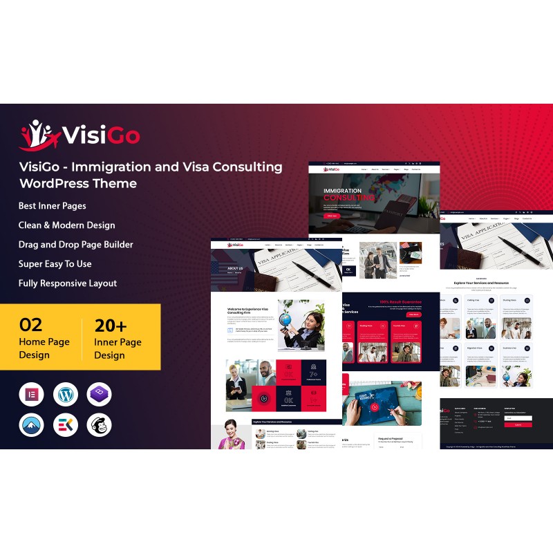 Visigo - Immigration and Visa Consulting WordPress Theme