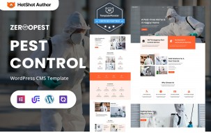ZerooPest - Residential And Commercial Pest Control WordPress Elementor Theme