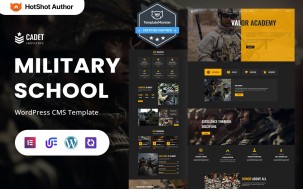 Cadet Institute - Military Academy, Military Education And Army Training WordPress Elementor Theme