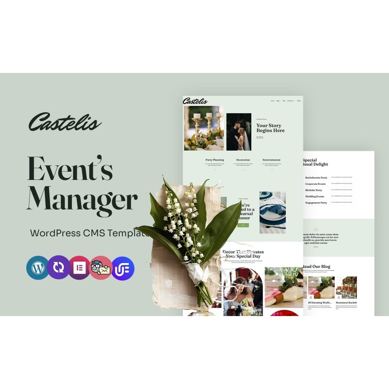 Castelis - Event Planner And Organizer Multipurpose WordPress Elementor Theme