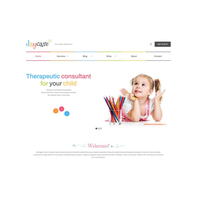 Day Care and Kindergarten Responsive WordPress Theme