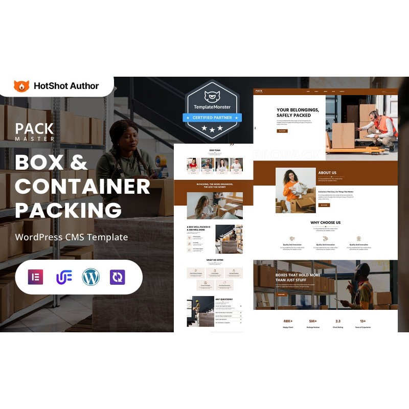 PackMaster - Box And Container Packing Services WordPress Elementor Theme