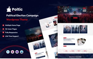 Poltic - Political, Election Campaign and Party Candidate WordPress Theme