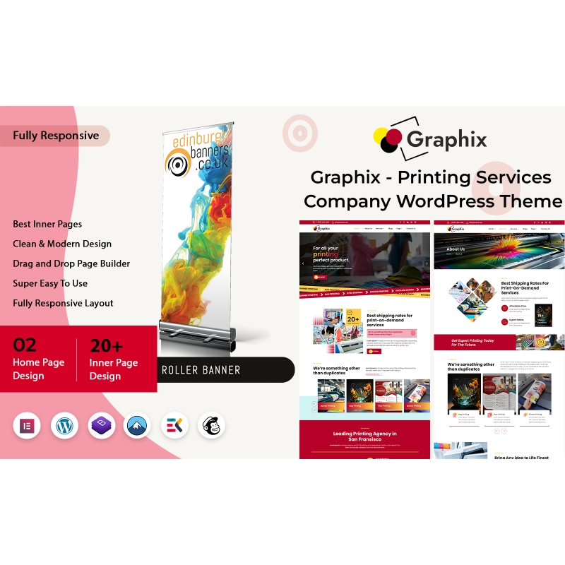 Graphix - Printing Services Company WordPress Theme