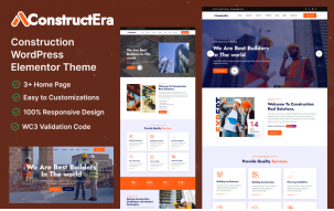 ConstructEra &ndash; Construction WordPress Elementor Theme