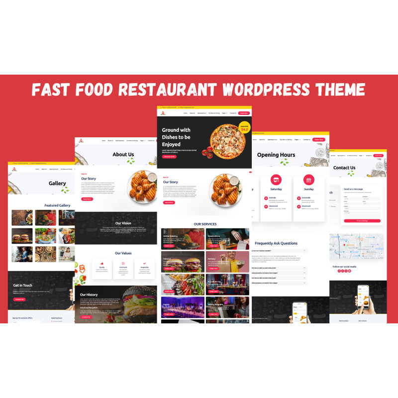 Fast Food Restaurant Elementor WordPress Theme