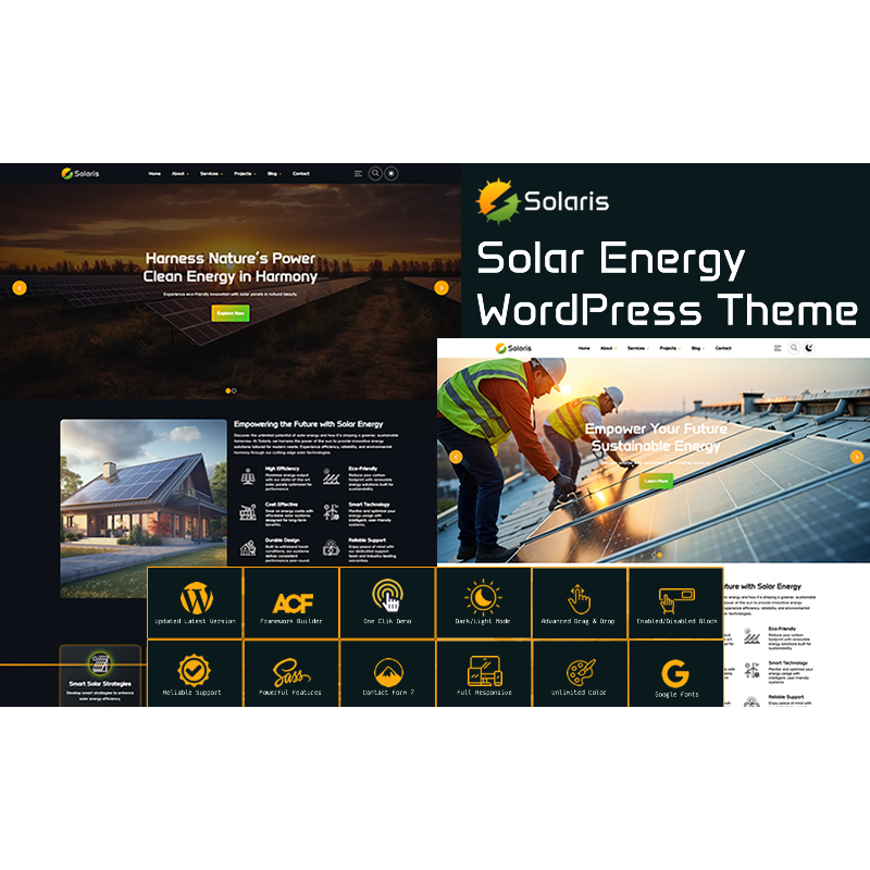 Solaris - Solar Energy WordPress Theme