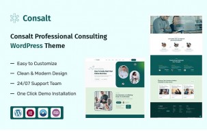 Consalt &ndash; Professional Business Consulting WordPress Theme