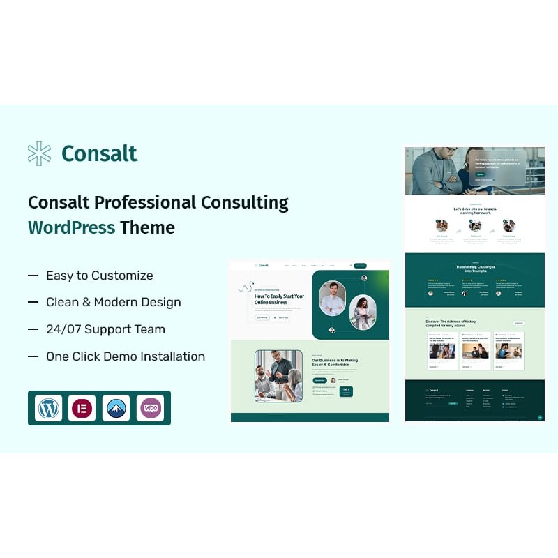 Consalt &ndash; Professional Business Consulting WordPress Theme