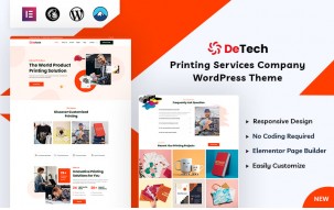 Detech - Printing WordPress Theme